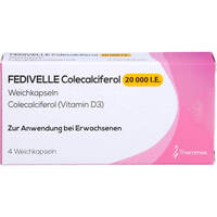 FEDIVELLE Colecalciferol 20.000 I.E. Weichkapseln, 4 st, Theramex Ireland Ltd.