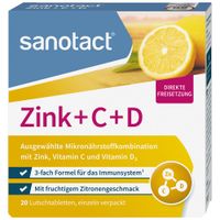 sanotact Zink + C + D Lutschtabletten, 20 st, Sanotact GmbH