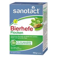 sanotact Bierhefe Flocken, 100 g, Sanotact GmbH