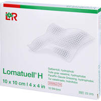 Lomatuell H Salbentüll 10x10 cm steril, 10 st, Crosp Medical GmbH