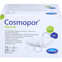 Cosmopor silicone 7.2x5cm P25, 25 st, Paul Hartmann AG