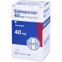 SimvaHEXAL 40 mg Filmtabletten Dose, 100 st, HEXAL AG