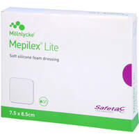 MEPILEX Lite Schaumverband 7.5x8.5 cm steril, 5 st, + Prisoma GmbH