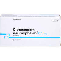 Clonazepam neuraxpharm 0.5 mg Tabletten, 50 Stk., neuraxpharm Arzneimittel GmbH