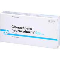 Clonazepam neuraxpharm 0.5 mg Tabletten, 50 Stk., neuraxpharm Arzneimittel GmbH
