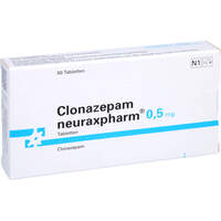 Clonazepam neuraxpharm 0.5 mg Tabletten, 50 Stk., neuraxpharm Arzneimittel GmbH