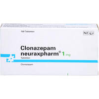 Clonazepam neuraxpharm 1 mg Tabletten, 100 Stk., neuraxpharm Arzneimittel GmbH