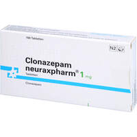 Clonazepam neuraxpharm 1 mg Tabletten, 100 Stk., neuraxpharm Arzneimittel GmbH