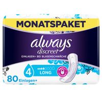 Always Discreet Inkont.Einlagen Long Monatsp., 80 st, Halajot Einkaufs OHG