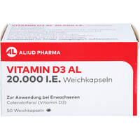 Vitamin D3 AL 20.000 I.E. Weichkapseln, 50 st, Aliud Pharma GmbH