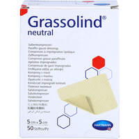 GRASSOLIND Salbenkompressen 5x5 cm steril, 50 st, C P C medical GmbH & Co. KG