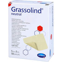 GRASSOLIND Salbenkompressen 5x5 cm steril, 50 st, C P C medical GmbH & Co. KG