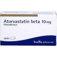 Atorvastatin beta 10 mg Filmtabletten, 28 Stk., betapharm Arzneimittel GmbH