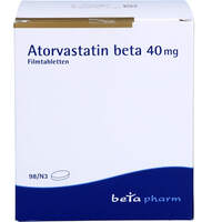 Atorvastatin beta 40 mg Filmtabletten, 98 st, betapharm Arzneimittel GmbH