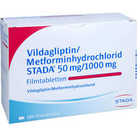 Vildagliptin/Metformin STADA 50 mg/1000 mg Filmtab, 180 st, STADAPHARM GmbH