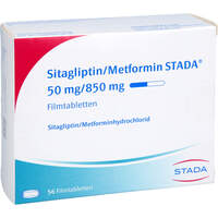 Sitagliptin/Metformin STADA 50 mg/850 mg Filmtabl., 56 Stk., STADAPHARM GmbH