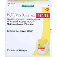 Relvar Ellipta 184 Mikrogramm/22 Mikrogramm Inh.P., 1x30 st, Eurimpharm Arzneimittel GmbH