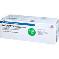 RETACRIT 6.000 I.E./0.6 ml Inj.-L.i.e.Fertigspr., 6 st, Aca Müller/Adag Pharma AG