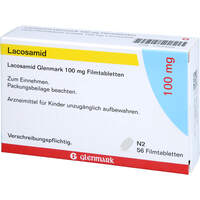 Lacosamid Glenmark 100 mg Filmtabletten, 56 Stk., Glenmark Arzneimittel GmbH