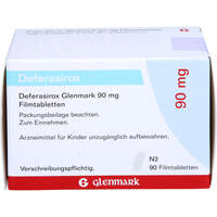 Deferasirox Glenmark 90 mg Filmtabletten, 90 st, Glenmark Arzneimittel GmbH