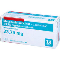Metoprololsuccinat - 1 A Pharma 23.75 mg Retardtab, 50 st, 1 A Pharma GmbH