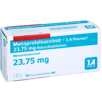 Metoprololsuccinat - 1 A Pharma 23.75 mg Retardtab, 50 st, 1 A Pharma GmbH