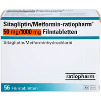 Sitagliptin/Metformin-ratiopharm 50mg/1000mg FTA, 56 Stk., ratiopharm GmbH