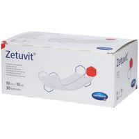 ZETUVIT Saugkompressen unsteril 10x10 cm, 30 st, Adequapharm GmbH