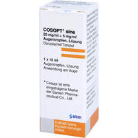 COSOPT sine 20 mg/ml + 5 mg/ml Augentropfen Lösung, 1x10 ml, kohlpharma GmbH