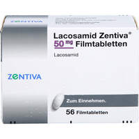 Lacosamid Zentiva 50 mg Filmtabletten, 56 Stk., Zentiva Pharma GmbH Lacosamid Zentiva 50 mg Filmtabletten, 56 Stk., Zentiva Pharma GmbH