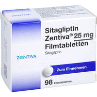 Sitagliptin Zentiva 25mg Filmtabletten, 98 st, Zentiva Pharma GmbH
