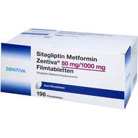 Sitagliptin Metformin Zentiva 50mg/1000mg Filmtab., 196 st, Zentiva Pharma GmbH