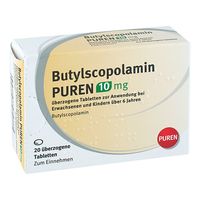 Butylscopolamin PUREN 10 MG &uuml;berzogene Tabletten, 20 st, PUREN Pharma GmbH & Co. KG