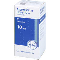 Atorvastatin HEXAL 10 mg Filmtabletten Dose, 100 st, HEXAL AG
