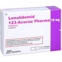 Lenalidomid 123-Acurae Pharma 10mg Hartkapseln, 21 st, 123 Acurae Pharma GmbH Lenalidomid 123-Acurae Pharma 10mg Hartkapseln, 21 st, 123 Acurae Pharma GmbH