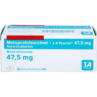 Metoprololsuccinat - 1 A Pharma 47.5 mg Retardtab, 50 st, 1 A Pharma GmbH