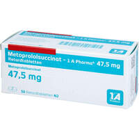 Metoprololsuccinat - 1 A Pharma 47.5 mg Retardtab, 50 st, 1 A Pharma GmbH