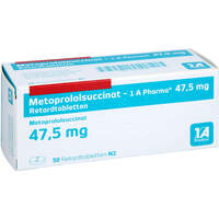 Metoprololsuccinat - 1 A Pharma 47.5 mg Retardtab, 50 st, 1 A Pharma GmbH
