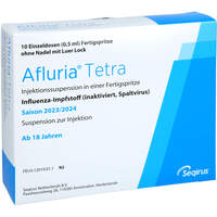Afluria Tetra 2023/2024 Inj.-Susp.F-Spr.o.Kanüle, 10x0.5 ml, Seqirus GmbH
