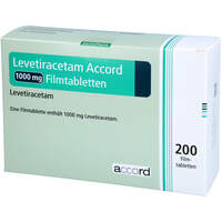 Levetiracetam Accord 1000 mg Filmtatbletten, 200 st, Eurimpharm Arzneimittel GmbH