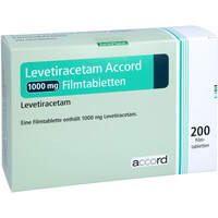 Levetiracetam Accord 1000 mg Filmtatbletten, 200 st, Eurimpharm Arzneimittel GmbH