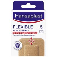 Hansaplast Wundverband Flexible 5 Strips, 5 st, Beiersdorf AG