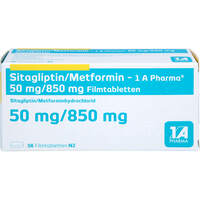 Sitagliptin/Metformin - 1 A Pharma 50mg/850mg FTA, 56 Stk., 1 A Pharma GmbH