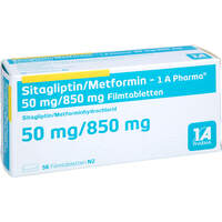 Sitagliptin/Metformin - 1 A Pharma 50mg/850mg FTA, 56 Stk., 1 A Pharma GmbH