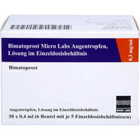 Bimatoprost Micro Labs 0.3 mg/ml Augentro.L.i.Edb., 30x0,4 ml, Micro Labs GmbH