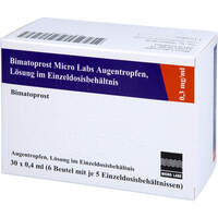 Bimatoprost Micro Labs 0.3 mg/ml Augentro.L.i.Edb., 30x0,4 ml, Micro Labs GmbH