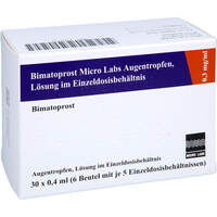 Bimatoprost Micro Labs 0.3 mg/ml Augentro.L.i.Edb., 30x0,4 ml, Micro Labs GmbH