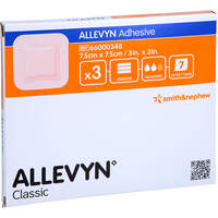 ALLEVYN Adhesive 7.5x7.5 cm haftende Wundauflage, 3 st, Acti Medi GmbH