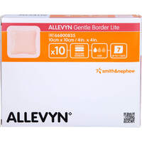 ALLEVYN Gentle Border Lite 10x10 cm Schaumverb., 10 st, Acti Medi GmbH
