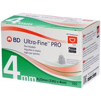 BD ULTRA-FINE PRO Pen-Nadeln 4 mm 32 G 0.23 mm, 105 st, Acti Medi GmbH